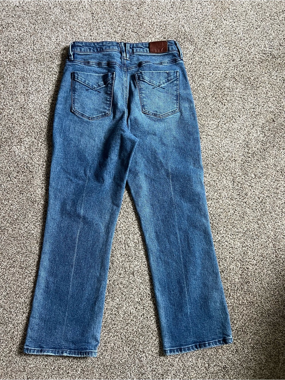Anthropologie Unpublished Medium Blue Denim straight ankle size 27 - Picture 5 of 8